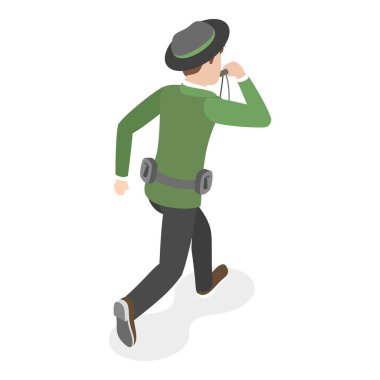 3D Isometric Flat Vektör kümesi, Doğa Koruma Alanı. Madde 1