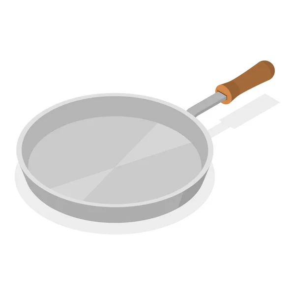 Conjunto Vectores Planos Isométricos Sartenes Artículos Cocina Para Cocinar Partida — Vector de stock