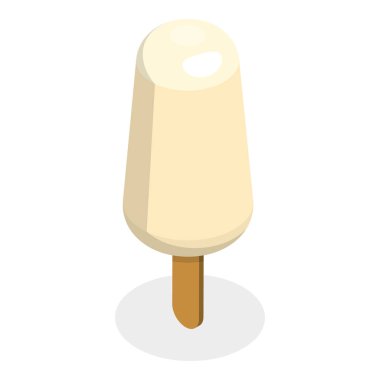 Üç boyutlu Isometric Düz Buzlu Şekerler, Renkli Meyveli Donmuş Tatlılar. Madde 5