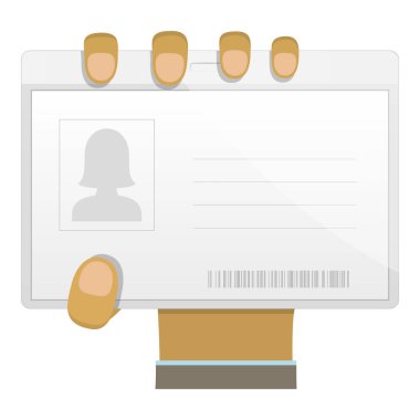 Mans Hand Hold With Different Rozet Tipleri. Vektör İllüstrasyonu... Madde 1