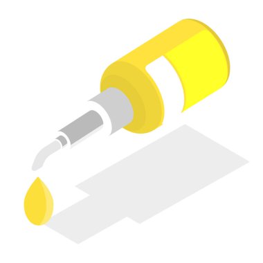 3 Boyutlu Isometric Yemek Malzemeleri Flat Vektör İlülasyonu, Mutfak Gıda Simgeleri. Madde 8