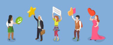 3 Boyutlu Isometric Müşteri Geri Dönüşü, Tüketim, Araştırma, Pazarlama