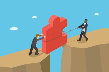 3B Isometric Sorunlu Çözüm, Takım Çalışması ve Güçlüklerin Üstesinden Gelmenin Düz Vektör İlülasyonu