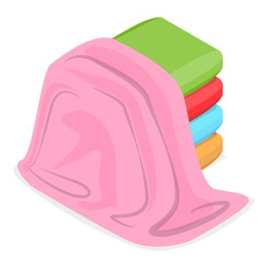 3 Boyutlu Isometric Banyo İçi Mobilya, Duş Kabini, Aynalı Lavabo, Tuvalet. Madde 2