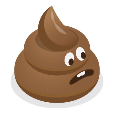 3 boyutlu Isometric Düz Vektör Canavar Duygu Simgeleri, Cadılar Bayramı Duygusal Karakterleri. Madde 5