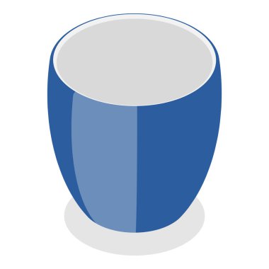 Üç boyutlu Isometric Flat vektör seti saksıda, ev içi yeşil dekor. Madde 4