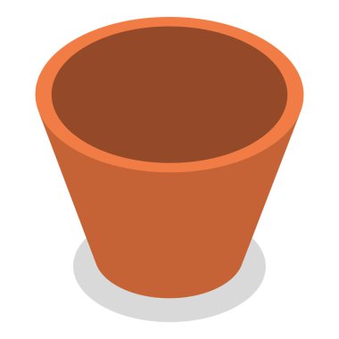 Üç boyutlu Isometric Flat vektör seti saksıda, ev içi yeşil dekor. Madde 6