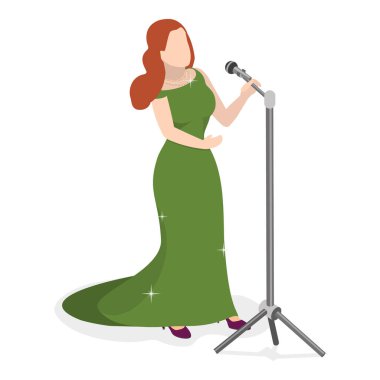 3 Boyutlu Isometric Düz Vektör Yaratıcı Meslek İnsanları, Hobbie 'nin tadını çıkarıyor. Madde 6