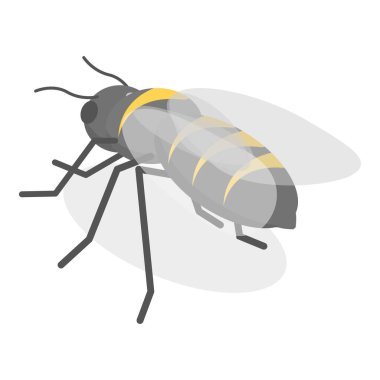 3 Boyutlu Isometric Böcek, Böcek, Sivrisinek, Sinek, Hamamböceği, Kelebek. Madde 7