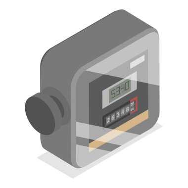 3D Isometric Gaz, Su ve Elektrik Ölçümleme, Endüstriyel ve Ev Ölçümleri. Madde 2