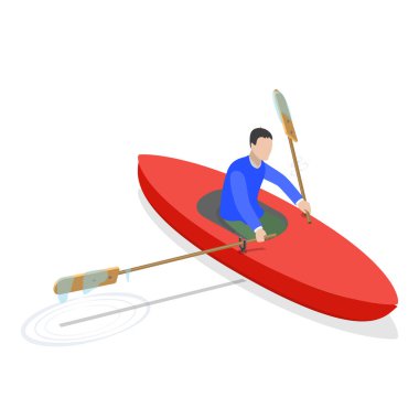 3D Isometric Düz Tekne Seti, Seyahat Gemisi ve Yatları. Madde 3