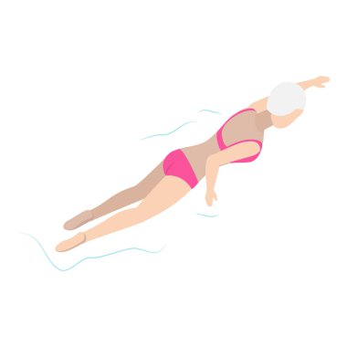 3D Isometric Havuz Yüzücüleri, Su Faaliyetleri. Madde 4