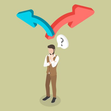 3D Isometric Düz Vektör Karar Verme, Geleceğin Yönlendirmesi Seçimi