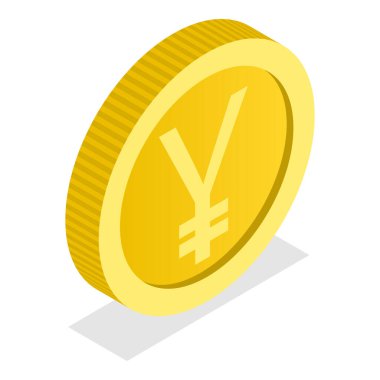 3 Boyutlu Isometric Dünya Para Birimi Tasarım Elementleri Çizimi. Madde 7