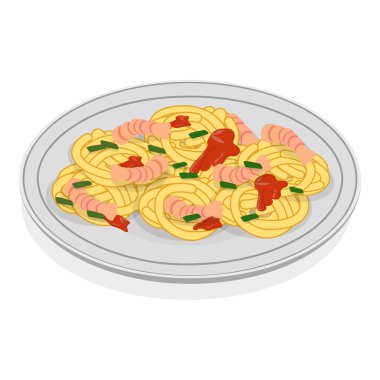 3D Isometric Düz Vektör Kümesi Geleneksel İtalyan Mutfağı, Akdeniz Yemekleri. Madde 2