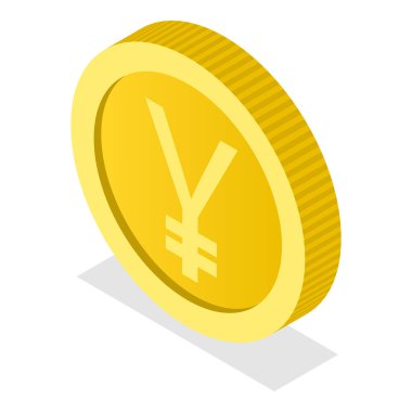 3 Boyutlu Isometric Dünya Para Birimi Tasarım Elementleri Çizimi. Madde 1