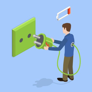 3D Isometric Enerji Yeniden Yükseltme, Pozitifliği, İyimserliği ve Hevesi Artıran Düz Vektör İlülasyonu