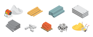 3B Isometric Bina Malzemeleri Seti