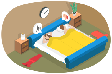 3D Isometric Flat Cinsel Bozukluğun Kavramsal İllüstrasyonu, Mahrem Hayat Sorunları