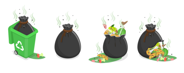 3 Boyutlu Isometric Kokulu Çöp Kümesi