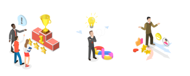 3 Boyutlu Isometric İş Büyümesi, Kariyer Başarı veya Başarı Çizelgesi