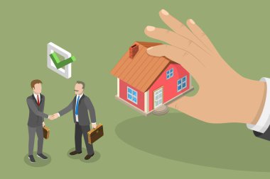 3 Boyutlu Isometric Mülk Satın Alma Anlaşması, Konut Piyasası, Gayrimenkul Yatırımı İle İlgi Gösterimi