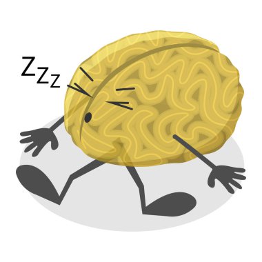 Üç boyutlu Isometric Düz Vektör Akıllı Sağlıklı İnsan Beyni, Psikolojik Zihin Kontrolü. Madde 4