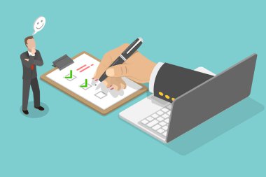 3B Isometric Düz Vektör Araştırma Biçimi, Çevrimiçi Uygulama