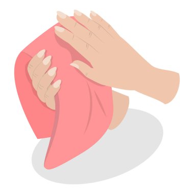 3 Boyutlu Isometric Spa Manikür, Güzellik Servisi, Kozmetik. Madde 4