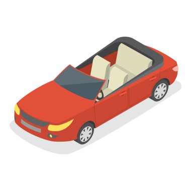 Rap Müzik ve Hip-hop Stili 'nin 3D Isometric Flat Vektör İlülasyonu, Grafik Elementler Kümesi. Madde 7