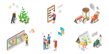 3 Boyutlu Isometric Flat Bunamanın Kavramsal İllüstrasyonu, Hafıza Kaybı