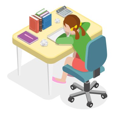 3D Isometric Çocuk Çalışmaları, Öğrenme Süreci Düz Vektör Kümesi. Madde 2