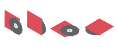 3D Isometric Vinil Plakalar Seti, Müzik Diski