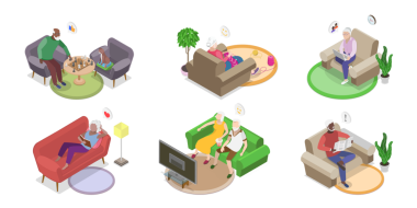 3 Boyutlu Yaşlıların Yaşlılara Yönelik Resimleri Huzur Veriyor, Emekli Yaşam Tarzı