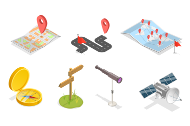 3B Bilgisel Yörünge Ögeleri Kümesi, Navigasyon Haritası ve Yer Tespiti