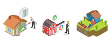 3D Isometric Sıcaklık Pompası, Çevre dostu ev