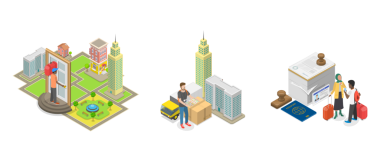 3D İsometric İsometric Oturma izni, Yabancılar ve Göçmenler İçin Yasal Belge