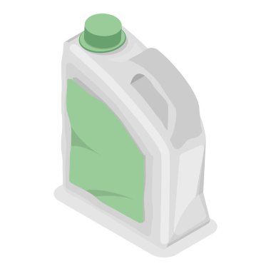 3D Isometric Plastik Atık, Çevresel Kirlilik Düz Vektör Kümesi. Madde 2