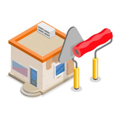 3 Boyutlu Isometric Ev Tamir Seti, Ev Yenileme. Madde 2