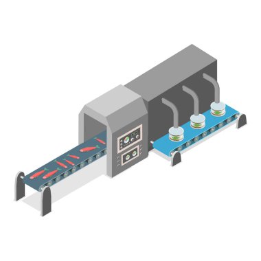 3 Boyutlu Isometric Flat Vektör Balık Üretimi, Balıkçılık Endüstrisi. Madde 4