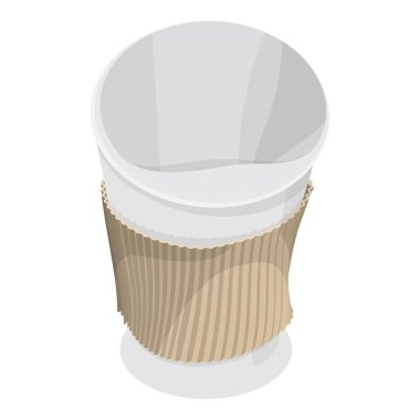 3D Isometric Plastik Atık, Çevresel Kirlilik Düz Vektör Kümesi. Madde 3