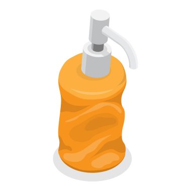 3D Isometric Plastik Atık, Çevresel Kirlilik Düz Vektör Kümesi. Madde 4