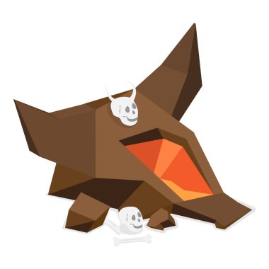 Üç boyutlu Isometric Yeraltı Dünyası Nesneleri, Şeytani Karakterler ve Şeytan Elementleri. Madde 1