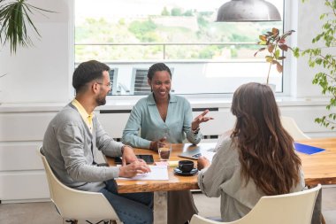 Küçük bir özel şirketin çalışanları, ortakları, doğa severler, doğayı korumak ve zararlı etkileri azaltmak amacıyla yeşil evlerin ve yenilenebilir enerjinin mimari çözümü üzerinde çalışıyorlar.