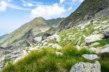 Transfagarasan Fagaras yazın geçer. Romanya 'daki Karpatlar' ı aşan Transfagarasan, dünyadaki muhteşem dağ yolları. Yürüyüş ve tırmanma rotası, ünlü bir yer.