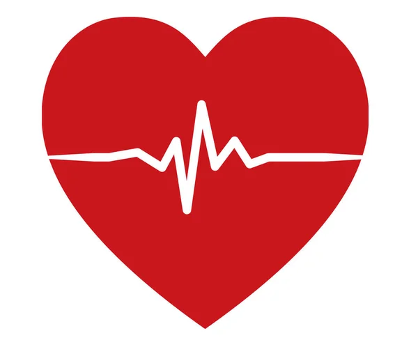 心臓の心電図記号 — ストック写真