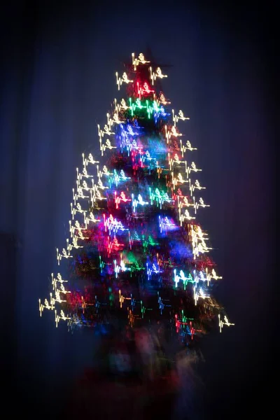 Sparkling and colorful Christmas tree