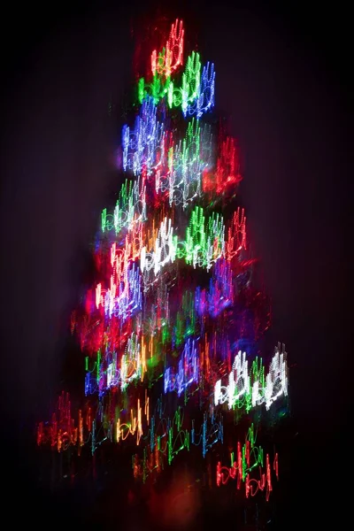 Sparkling and colorful Christmas tree