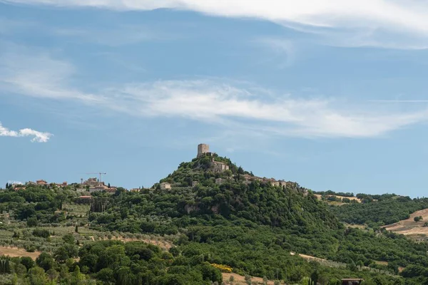 Rocca Tentennano Panorama Utsikt — Stockfoto
