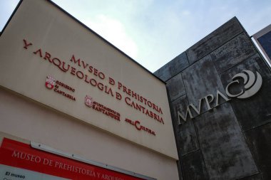 Santander, İspanya - 29 Ekim 2022: Tarih Öncesi ve Arkeoloji Müzesi